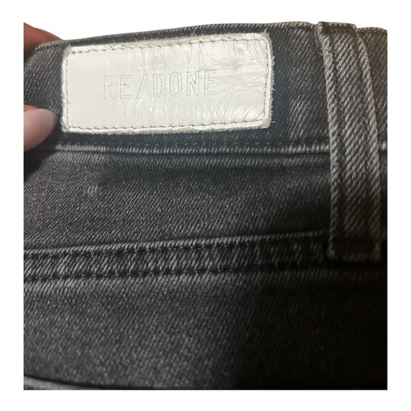 Re/Done 80s Slim Straight Black Jean Size 27 Button Fly Revolve - Picture 9 of 11